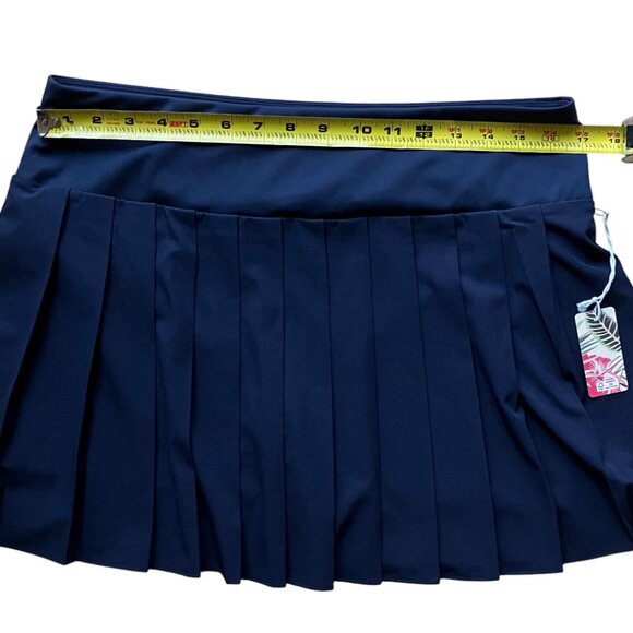 Tommy Bahama Everyday Active Pleated Skort Navy Blue Women’s L NWT - Picture 3 of 10